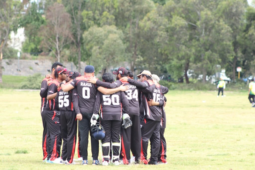 RMIT One Day Team in Team huddle