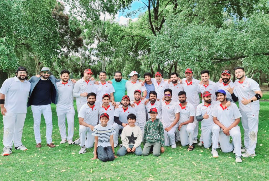 RMIT CC Players at IntraClub Match