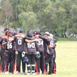 RMIT One Day Team in Team huddle